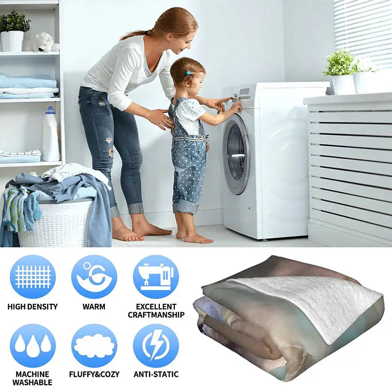 Dream Catcher Wolf Pattern Blanket