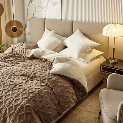 Double-Layer Thickened Throw Blanket